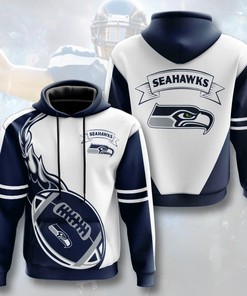 Seattle Seahawks Hoodie Flame Balls Graphic Gift for Fans