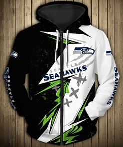 Seattle Seahawks Hoodie Thunder Graphic Gifts for Fans