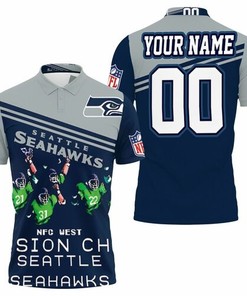 Seattle Seahawks Nfc West Division Champ 2020 Nfl Season Legendary Personalized 3D All Over Print Polo Shirt