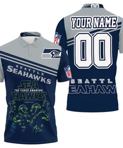 Seattle Seahawks Players The Force Awaken Personalized 3D All Over Print Polo Shirt
