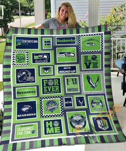 Seattle Seahawks Quilt Blanket Bedding Set