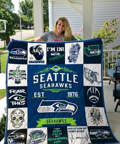 Seattle Seahawks Quilt Blanket Bedding Set for Home Décor