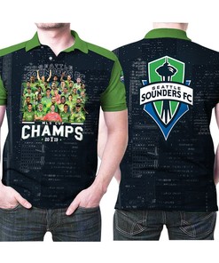 Seattle Sounders Fc Mls Cup Champions 2019 Best Players 3D All Over Print Polo Shirt