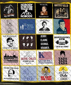 Seinfeld Characters Sitcom Tv Series Gift For Lovers Quilt
