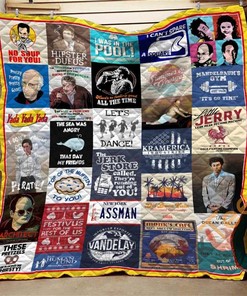 Seinfeld Quotes Collage Quilt Blanket Bedding Set