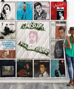 Serge Gainsbourg Albums Quilt Blanket Bedding Set