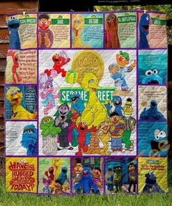 Sesame Street 2 Quilt Blanket Bedding Set