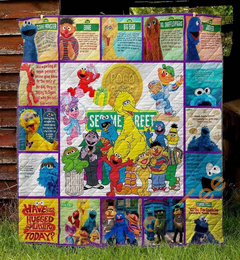 Sesame Street 2 Quilt Blanket Bedding Set