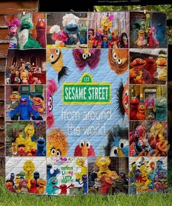 Sesame Street 3 Quilt Blanket Bedding Set