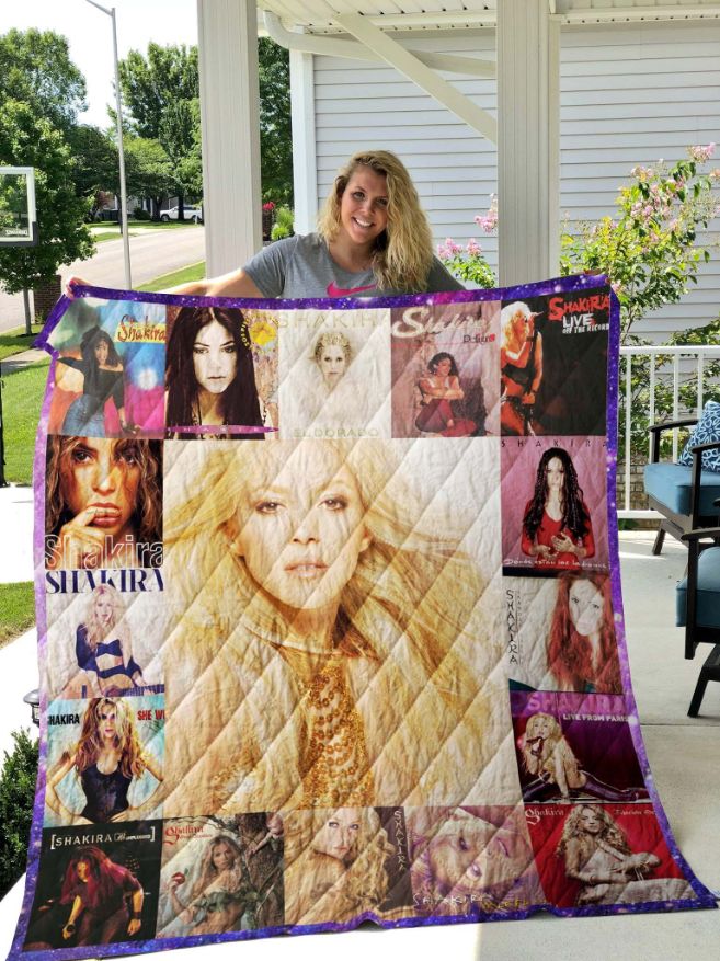 Shakira Albums Quilt Blanket Bedding Set For Fans