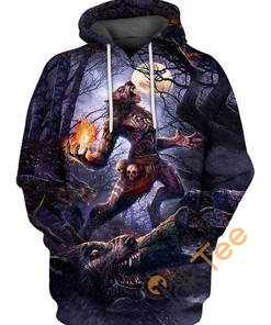 Shaman?s Wolf Pack Hoodie 3D