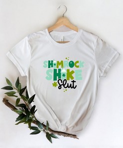 Shamrock Shake Slut Shirt, St. Patricks Day Shirt, Shamrock Lucky, Four Leaf Clover, Shamrock, Irish Shirt