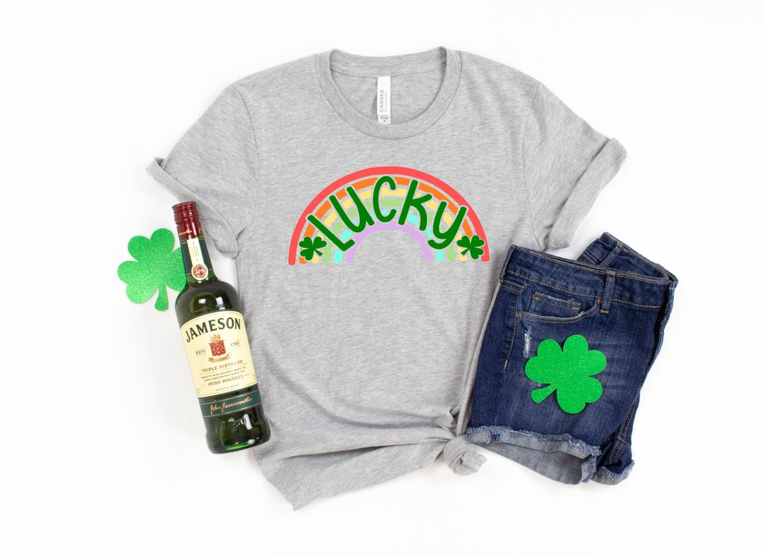 Shamrock Shirt, St Patricks Day Shirt, Rainbow Shirt, Lucky Me Shirt, Irish Shirt, Leopard Print Shirt, Kiss Me Shirt