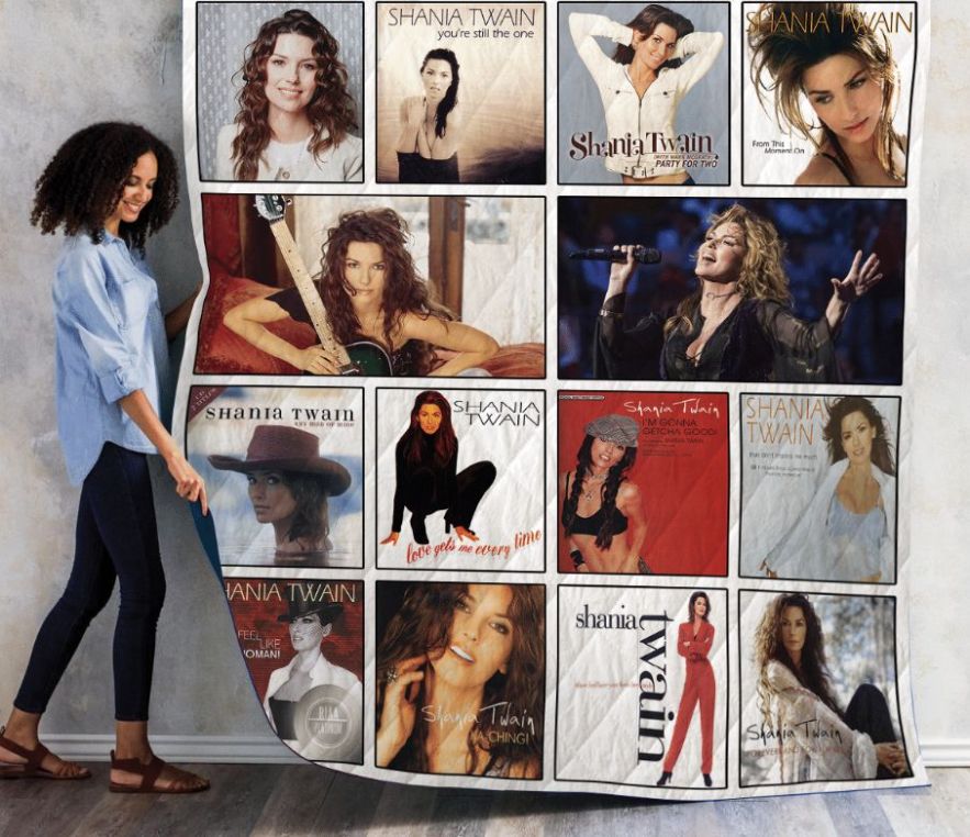 Shania Twain Throws Quilt Blanket Ver 14