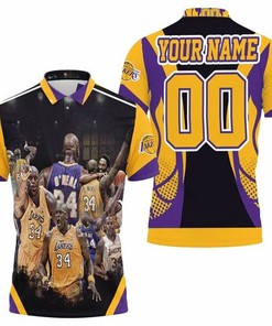 Shaquille Oneal 34 Los Angeles Lakers For Fans Personalized 3D All Over Print Polo Shirt