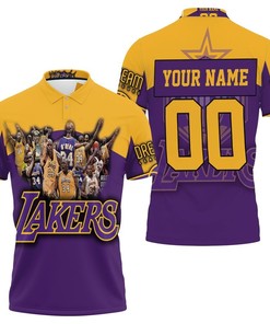 Shaquille Oneal 34 Los Angeles Lakers Nba Western Conference Personalized 3D All Over Print Polo Shirt