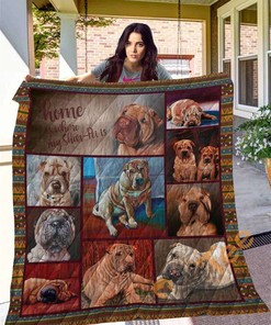 Shar-Pei 10 Quilt Blanket Bedding Set
