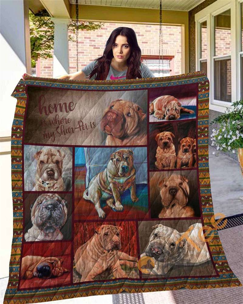 Shar-Pei 10 Quilt Blanket Bedding Set