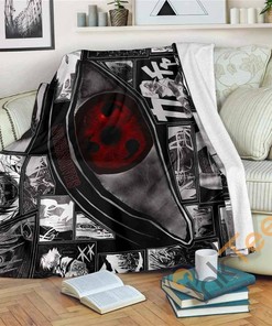 Sharingan Sherpa Fleece Blanket Gifts for Family, for Couple
