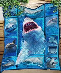 Shark Fleece Blanket Quilt Blanket Bedding Set