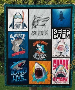 Shark Quilt Blanket Bedding Set