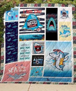 Shark Quilt Blanket Bedding Set for Home Décor