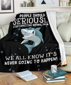 Shark Sherpa Blanket Fleece Blanket Funny Gifts for Kid