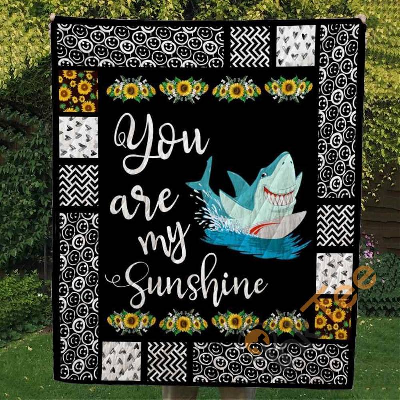 Shark You Are My Sunshine Quilt Blanket Bedding Set