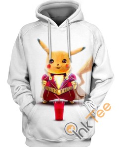 Shazam Cosplay Pikachu Hoodie 3D