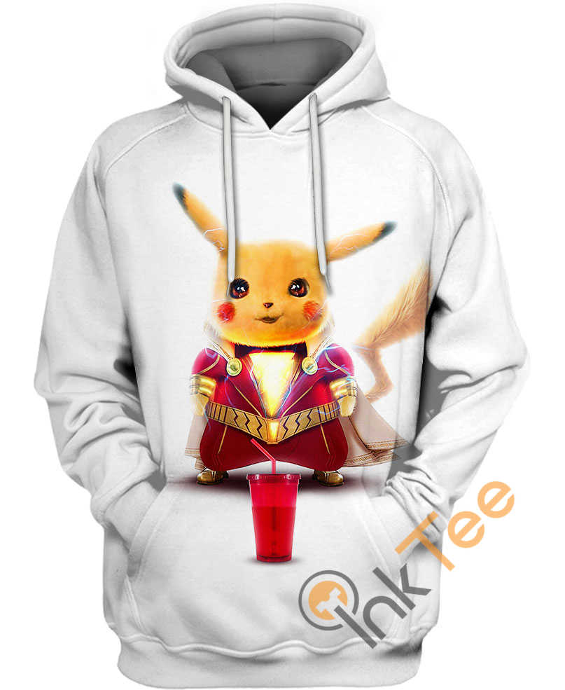 Shazam Cosplay Pikachu Hoodie 3D