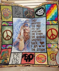 She Whispered Back Hippie Quilt Blanket Bedding Set