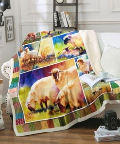 Sheep Lover 1 Quilt Blanket Bedding Set for Home Décor