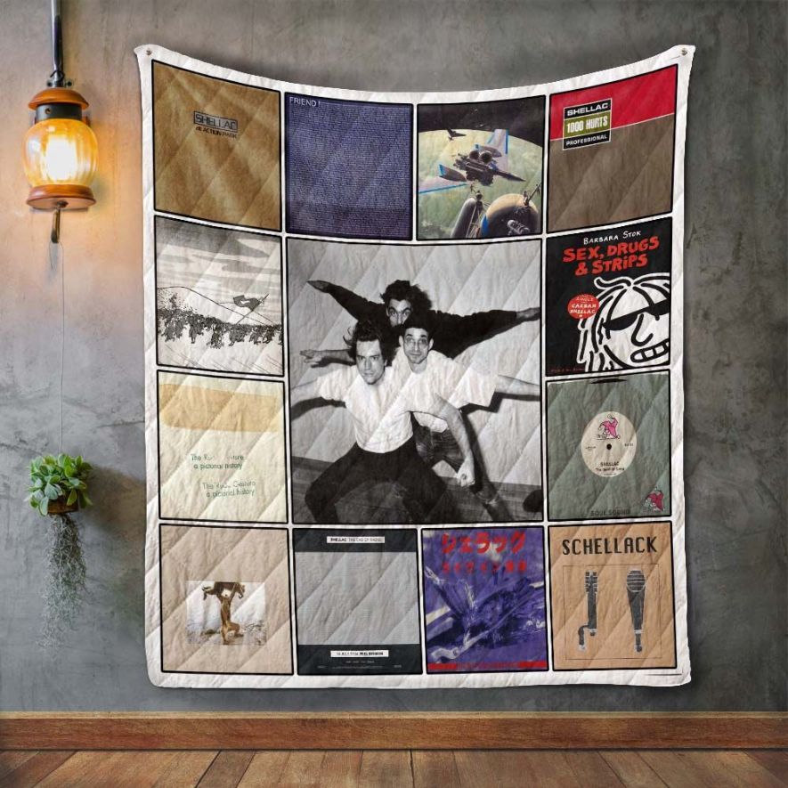Shellac Album Covers Quilt Blanket Bedding Set