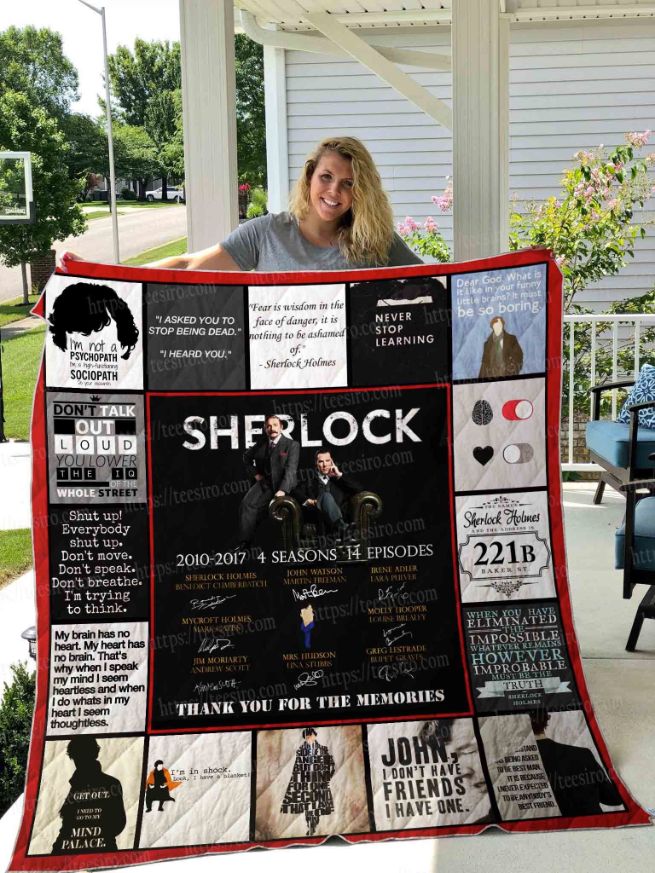 Sherlock 2010 Quilt Blanket Bedding Set for Home Décor