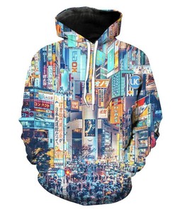 Shibuya Tokyo Epic Shibuya City Hoodie 3D