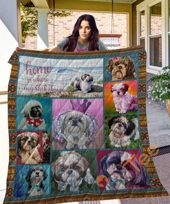 Shih Tzu 14 Quilt Blanket Bedding Set