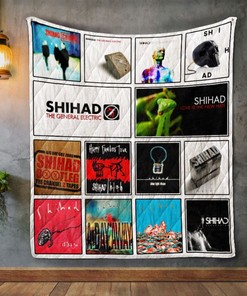 Shihad Album Covers Quilt Blanket Bedding Set for Home Décor