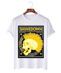 Shinedown The Revolutions Live Tour 2022 White Shirt