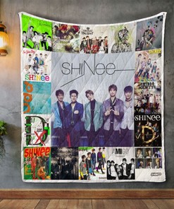 Shinee Album Covers Quilt Blanket Bedding Set for Home Décor