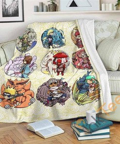 Shippuden Naruto Gift Sherpa Fleece Blanket Gifts for Family, for Couple