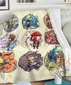 Shippuden Naruto Sherpa Fleece Blanket Gifts for Family, for Couple