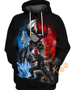 Shoto Todoroki Half Cold Half Hot Hoodie 3D