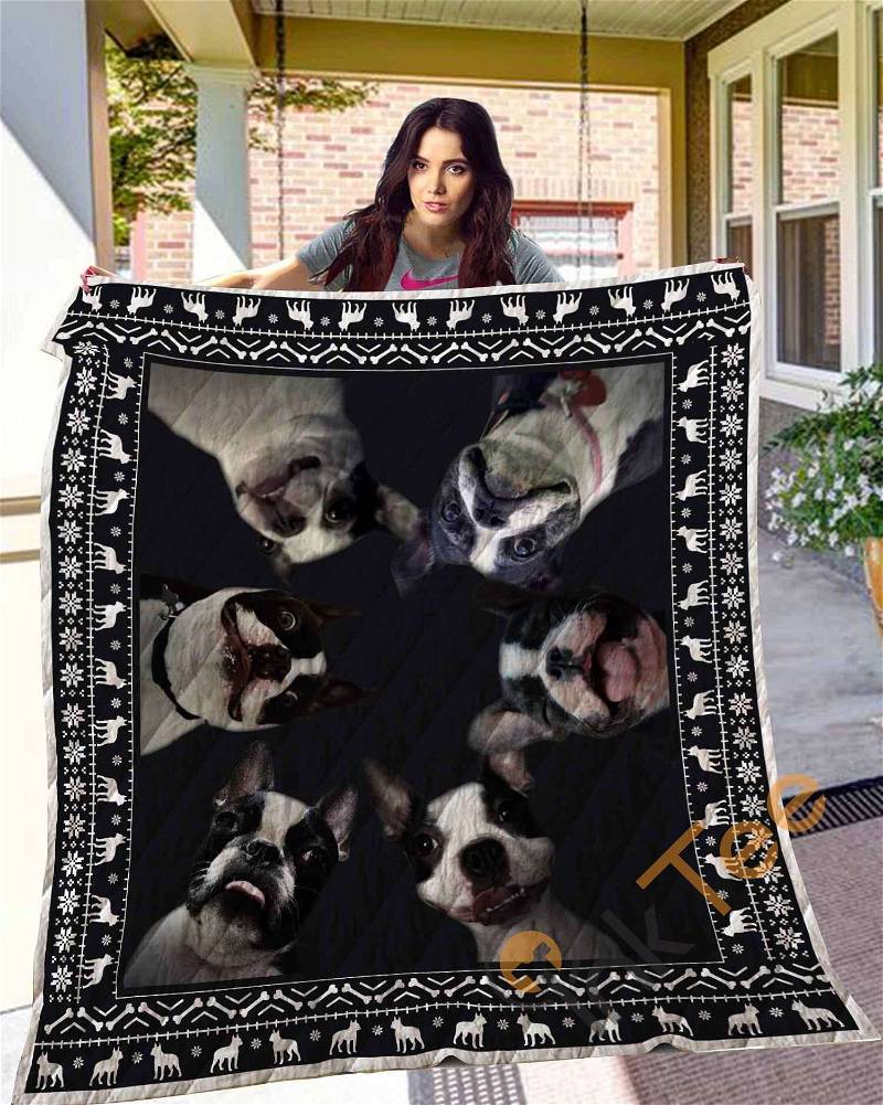 Show Your Love for Boston Terriers with Quilt And Pillowcase Set