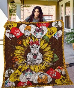 Show Your Love for Your Bull Terrier: Personalized Bull Terrier Quilt Blanket Bedding Set