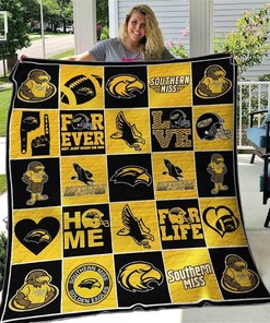Show Your Support with Southern Miss Golden Eagles Quilt Blanket Bedding Set