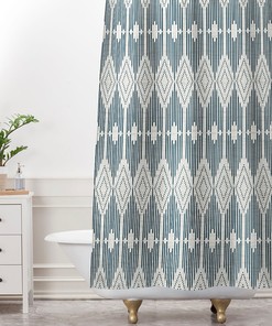 Shower Curtain, Bathroom Decor, Fabric Shower Curtain, Geometric Shower Curtain, Home Decor, Retro Home Decor, West End Design