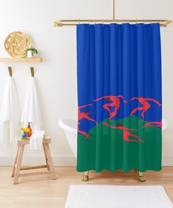 Shower Curtain Boho Modern Abstract Matisse Style Curtain Moon Nature Eco-Friendly Waterproof Abstract Decor