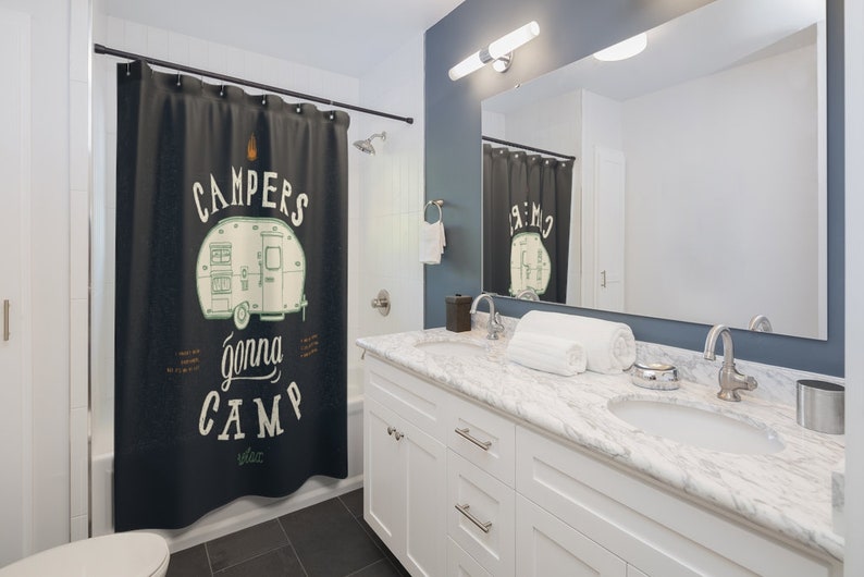 Shower Curtain Campers Gonna Camp - Image 2