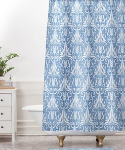 Shower Curtain, Cornflower Blue, Cottagecore Decor, Country Decor, Bath Curtain, Blue Shower Curtain, Bathroom Decor, Floral