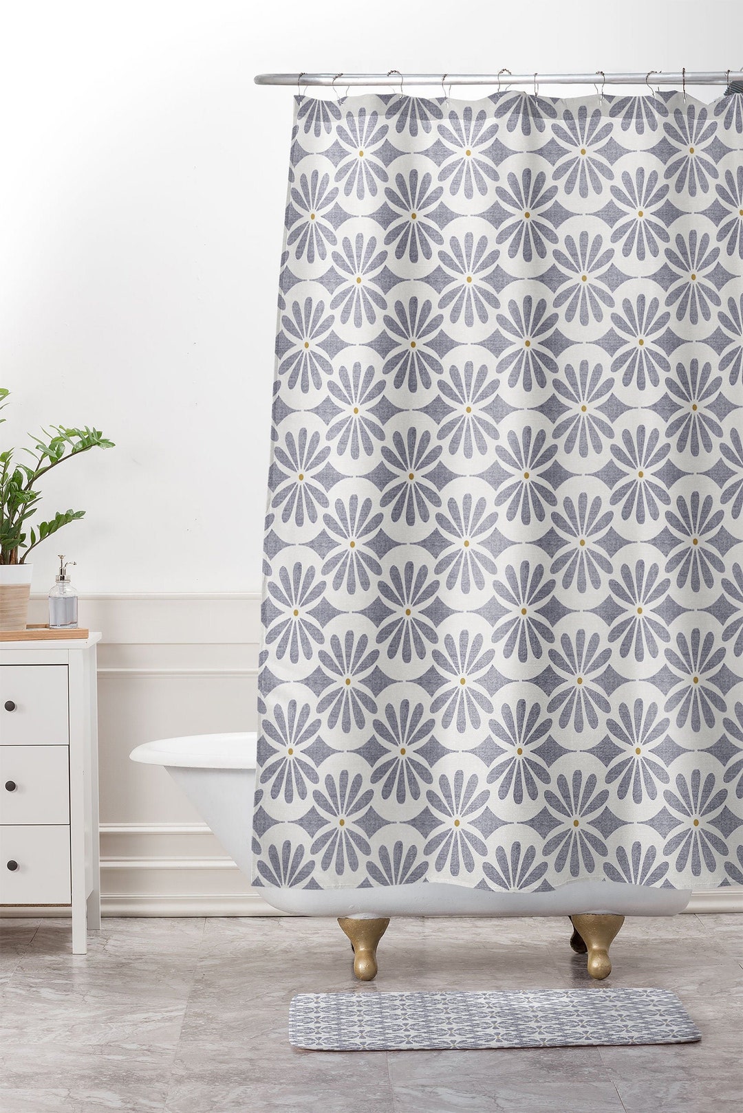 Shower Curtain, Geometric Shower Curtain, Fabric Shower Curtain, Bath Curtain, Moroccan Shower Curtain, Bathroom Decor, Modern Farmhouse